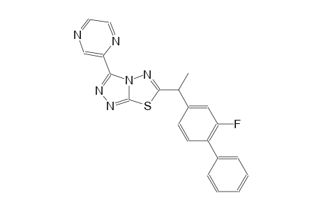 [1,2,4]triazolo[3,4-b][1,3,4]thiadiazole, 6-[1-(2-fluoro[1,1'-biphenyl]-4-yl)ethyl]-3-pyrazinyl-