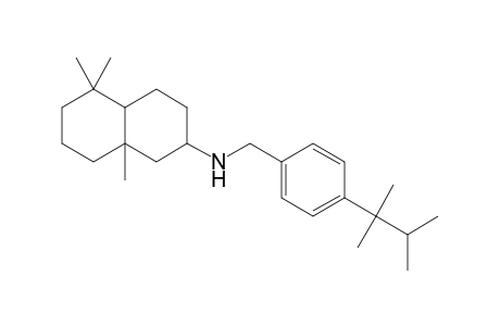 2-Naphthalenamine, decahydro-5,5,8a-trimethyl-N-[[4-(1,1,2-trimethylpropyl)phenyl]methyl]-