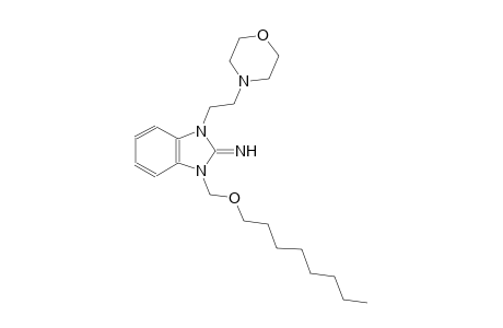 1-[2-(4-morpholinyl)ethyl]-3-[(octyloxy)methyl]-1,3-dihydro-2H-benzimidazol-2-imine