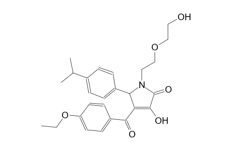 4-(4-ethoxybenzoyl)-3-hydroxy-1-[2-(2-hydroxyethoxy)ethyl]-5-(4-isopropylphenyl)-1,5-dihydro-2H-pyrrol-2-one