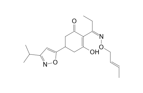 2-(1-[trans-2-Butenoximino]-1-propyl)-3-hydroxy-5-(3-isopropyl-5-isoxazolyl)-2-cyclohexen-1-one