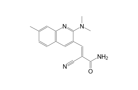 2-propenamide, 2-cyano-3-[2-(dimethylamino)-7-methyl-3-quinolinyl]-,(2E)-