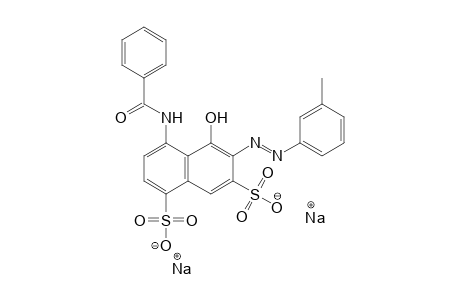 3-Toluidine -> n-benzoyl-8-amino-1-naphthol-3,5-disulfonic acid, na-salt