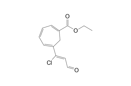 6-[(Z)-1-chloro-3-keto-prop-1-enyl]cyclohepta-1,3,5-triene-1-carboxylic acid ethyl ester