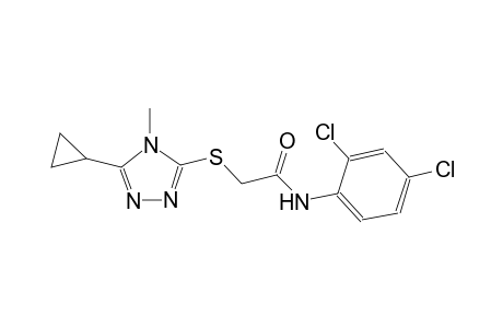 2-[(5-cyclopropyl-4-methyl-4H-1,2,4-triazol-3-yl)sulfanyl]-N-(2,4-dichlorophenyl)acetamide