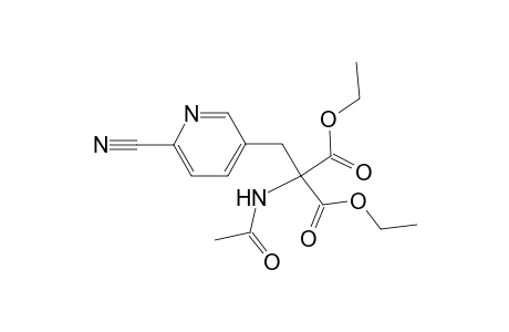 Propanedioic acid, (acetylamino)[(6-cyano-3-pyridinyl)methyl]-, diethyl ester