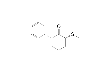(2R*,6R*)-2-(Methylthio)-6-phenylcyclohexanone