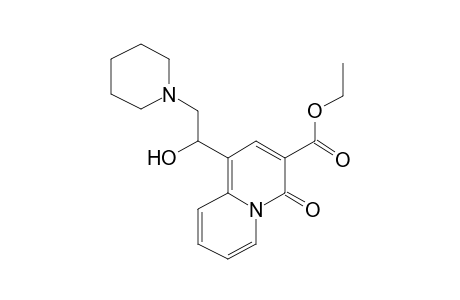 Ethyl 1-[1-hydroxy-2-(1-piperidinyl)ethyl]-4-oxo-4H-quinolizine-3-carboxylate