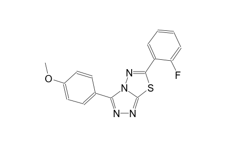 [1,2,4]triazolo[3,4-b][1,3,4]thiadiazole, 6-(2-fluorophenyl)-3-(4-methoxyphenyl)-