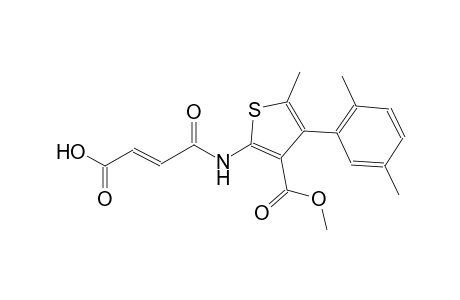 (2E)-4-{[4-(2,5-dimethylphenyl)-3-(methoxycarbonyl)-5-methyl-2-thienyl]amino}-4-oxo-2-butenoic acid