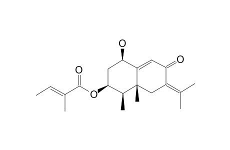 1-Hydroxy-3-angeloyloxyeremophila-9,7(11)-dien-8-one