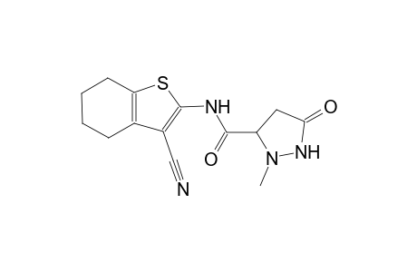 3-pyrazolidinecarboxamide, N-(3-cyano-4,5,6,7-tetrahydrobenzo[b]thien-2-yl)-2-methyl-5-oxo-