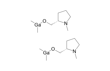Bis[Dimethylgallium-(S)-1-methyl-2-pyrrolidinyl-methoxid]