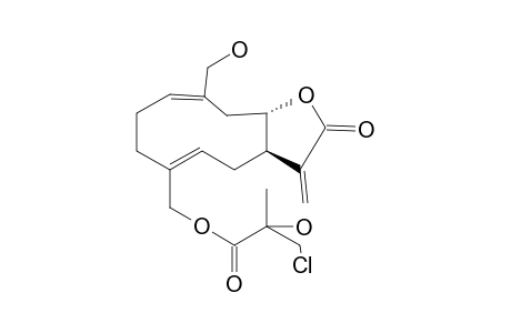 GERMACRA-1(10)E,4Z,7(11)-TRIEN-12,8-A-OLIDE,14-HYDROXY-15-(3'-CHLORO-2'-HYDROXYISOBUTANOYLOXY)