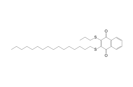 2-(Hexadecylsulfanyl)-3-(propylsulfanyl)-1,4-naphthoquinone