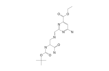 N(ALPHA)-(TERT.-BUTYLOXYCARBONYL)-N(BETA)-[[6-AMINO-4-(ETHOXYCARBONYL)-PYRIMIDIN-2-YL)-METHYLENE]-AMINO]-(S)-BETA-AMINOALANINAMIDE