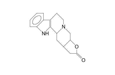 3-Hydroxy-indolo(2,3-A)quinolizidine-2-carboxylic acid, lactone isommer A