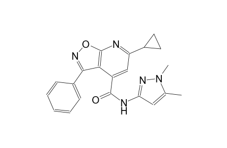 isoxazolo[5,4-b]pyridine-4-carboxamide, 6-cyclopropyl-N-(1,5-dimethyl-1H-pyrazol-3-yl)-3-phenyl-