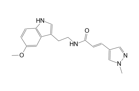 (2E)-N-[2-(5-methoxy-1H-indol-3-yl)ethyl]-3-(1-methyl-1H-pyrazol-4-yl)-2-propenamide