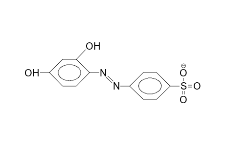 4-(2,4-Dihydroxy-phenylazo)-benzenesulfonic acid, anion