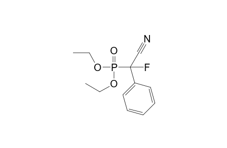 Diethyl 1-fluoro-1-phenyl-1-(cyanomethyl)-phosphonate