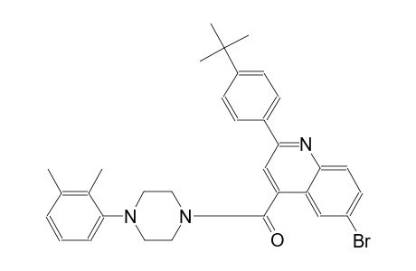 6-bromo-2-(4-tert-butylphenyl)-4-{[4-(2,3-dimethylphenyl)-1-piperazinyl]carbonyl}quinoline