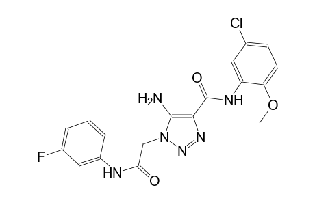 5-amino-N-(5-chloro-2-methoxyphenyl)-1-[2-(3-fluoroanilino)-2-oxoethyl]-1H-1,2,3-triazole-4-carboxamide