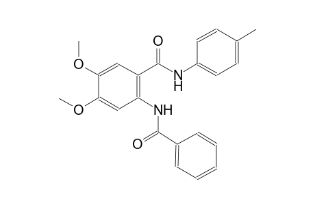 2-(benzoylamino)-4,5-dimethoxy-N-(4-methylphenyl)benzamide