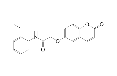 N-(2-ethylphenyl)-2-[(4-methyl-2-oxo-2H-chromen-6-yl)oxy]acetamide