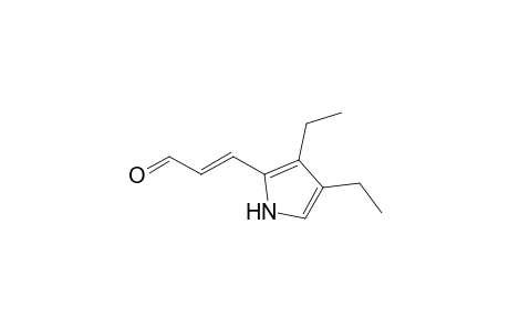 (E)-3-(3,4-diethyl-1H-pyrrol-2-yl)-2-propenal