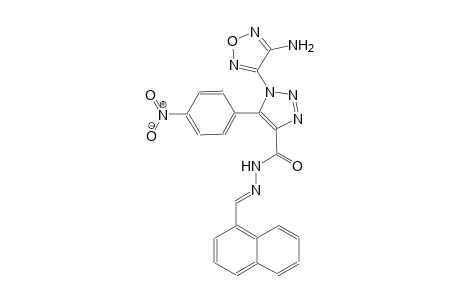 1-(4-amino-1,2,5-oxadiazol-3-yl)-N'-[(E)-1-naphthylmethylidene]-5-(4-nitrophenyl)-1H-1,2,3-triazole-4-carbohydrazide