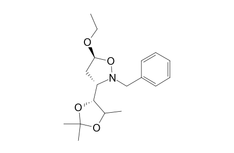 Isoxazolidine, 5-ethoxy-2-(phenylmethyl)-3-(2,2,5-trimethyl-1,3-dioxolan-4-yl)-, [3.alpha.(4R*,5R*),5.beta.]-(.+-.)-