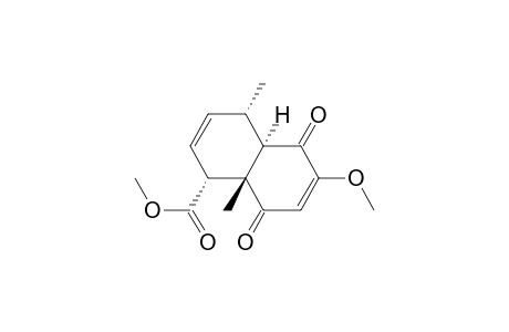 1-Naphthalenecarboxylic acid, 1,4,4a,5,8,8a-hexahydro-6-methoxy-4,8a-dimethyl-5,8-dioxo-, methyl ester, (1.alpha.,4.alpha.,4a.alpha.,8a.beta.)-