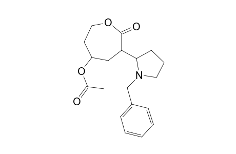 (3RS,5SR)-5-Acetoxy-3-[(2SR)-N-benzylpyrrolidin-2-yl]oxepan-2-one