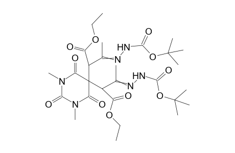 Di-tert-butyl-2,2'-[(1,3-dimethyl-2,4,6-trioxohexahydropyrimidine-5,5-diyl)bis(4-ethoxy-4-oxobut-3-yl-2-ylidene)]dihydrazinecarboxylate