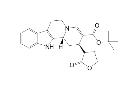 (t-butyl) (2R*,3'R*,12bR*)-(+-)-1,2,6,7,12,12b-hexahydro-2-(tetrahydro-2'-furanon-3'-yl)-indolo[2,3-a]quinolizine-3-carboxylate