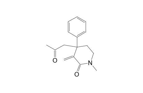 2-Piperidinone, 1-methyl-3-methylene-4-(2-oxopropyl)-4-phenyl-