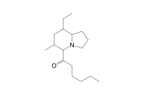8-Ethyl-5-(hexanoyl)-6-methyl-indolizidine