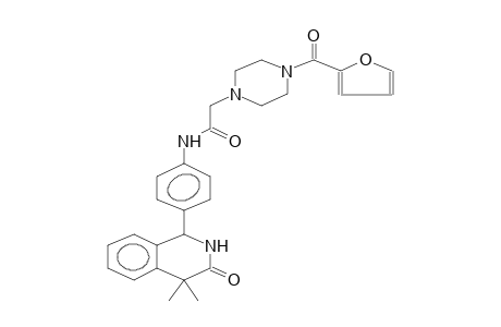4,4-DIMETHYL-1-{4-[4-(2-FURYLCARBONYL)PIPERAZINOACETYL]AMINOPHENYL}-1,4-DIHYDRO-3(2H)-ISOQUINOLINONE