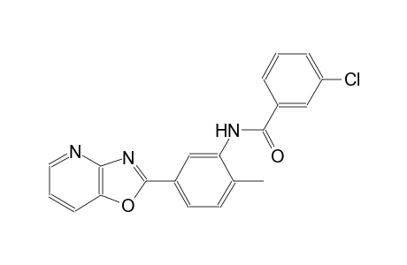 benzamide, 3-chloro-N-(2-methyl-5-oxazolo[4,5-b]pyridin-2-ylphenyl)-