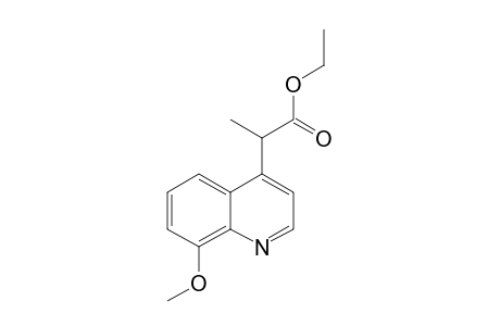 ETHYL-2-(8-METHOXY-QUINOLIN-4-YL)-PROPANOATE