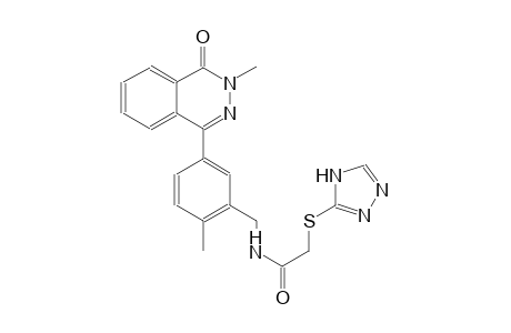 N-[2-methyl-5-(3-methyl-4-oxo-3,4-dihydro-1-phthalazinyl)benzyl]-2-(4H-1,2,4-triazol-3-ylsulfanyl)acetamide