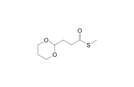 3-(1,3-dioxan-2-yl)propanethioic acid S-methyl ester