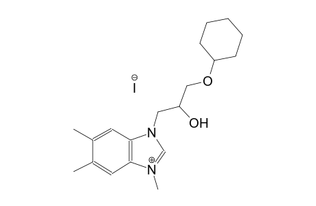 3H-benzimidazolium, 3-[3-(cyclohexyloxy)-2-hydroxypropyl]-1,5,6-trimethyl-, iodide