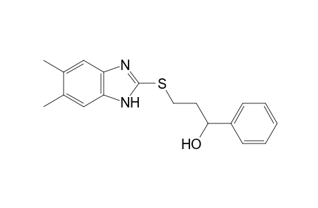 alpha-{2-[(5,6-dimethyl-2-benzimidazolyl)thio]ethyl}benzyl alcohol