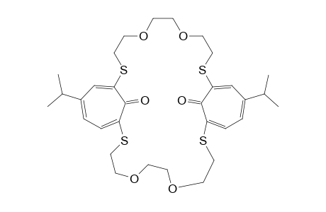 14,31-diisopropyl-5,8,21,24-tetraoxa-2,11,18,27-tetrathiatricyclo[26.4.1.1(12,17)]tetratriaconta-1(32),12,14,16,28,30-hexaene-33,34-dione