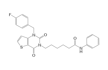 6-(1-(4-fluorobenzyl)-2,4-dioxo-1,4-dihydrothieno[3,2-d]pyrimidin-3(2H)-yl)-N-phenylhexanamide