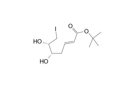 (E,5S,6S)-5,6-dihydroxy-7-iodo-2-heptenoic acid tert-butyl ester