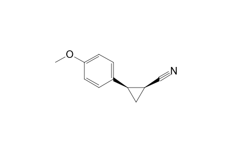(1S,2R)-2-(4-methoxyphenyl)-1-cyclopropanecarbonitrile