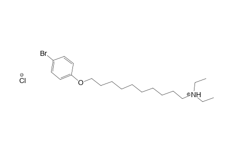 Decylamine, 10-(p-bromophenoxy)-N,N-diethyl-, hydrochloride